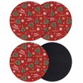 thumbnail image 1 of Red Christmas Coasters Set of 4, Absorbent Coasters for Drinks, Xmas Tree Snowflake Stars Farmhouse Coaster for Desk Coffee Table Protection, Home Decor House Warming Gifts 4", 1 of 8