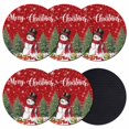 thumbnail image 1 of Red Christmas Coasters Set of 6, Absorbent Coasters for Drinks, Snowman Xmas Tree Gifts Snowflake Winter Coaster for Desk Coffee Table Protection, Home Decor House Warming Gifts 4", 1 of 8