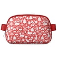 thumbnail image 1 of Red Christmas Deer and Gift Pattern Cute Fanny Packs for Women,Travel Waterproof Crossbody Fanny Bags Waist Purse for Women Anti Theft Adjustable Strap for Running Travel Cycling, 1 of 6