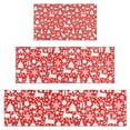thumbnail image 1 of Red Christmas Deer and Gift Pattern Kitchen Rugs Sets Of 3,Kitchen Runner Rugs Non Skid Washable,Decorative Kitchen Floor Mats for Kitchen,Sink,Laundry,17"x30"+ 17"x47" + 17"x59", 1 of 6