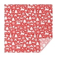 thumbnail image 1 of Red Christmas Deer and Gift Pattern Square Tablecloth,Waterproof Square Table Cover,Wipeable Spillproof Washable Table Cover for Home Kitchen Party Decor 42"X42"(107x107cm), 1 of 6