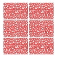 thumbnail image 1 of Red Christmas Deer and Gift Pattern Summer Placemats Table Placemats Set Of 6-Linen Kitchen Washable Placemats Table Mats 11.8"x17.7" Non-Slip Heat Resistant, 1 of 5