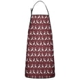 thumbnail image 1 of Red Christmas Deer Pattern Apron-Garden Aprons for Women with Pockets-Cotton Linen Waterproof Kitchen Cooking Gardening Aprons Adjustable for Kitchen,Cooking,BBQ and Salon 33"x27", 1 of 7