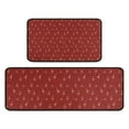 thumbnail image 1 of Red Christmas Deer Pattern Kitchen Rugs Sets Of 2,Anti Fatigue Kitchen Mat Rugs Non Slip Washable,Decorative Kitchen Floor Mats for Kitchen,Sink,Laundry,17"X30"+17"X47", 1 of 7
