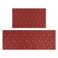 thumbnail image 1 of Red Christmas Deer Pattern Kitchen Rugs Sets Of 2,Anti Fatigue Kitchen Mat Rugs Non Slip Washable,Decorative Kitchen Floor Mats for Kitchen,Sink,Laundry,17"x30"+17"x47", 1 of 7