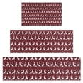 thumbnail image 1 of Red Christmas Deer Pattern Kitchen Rugs Sets Of 3,Kitchen Runner Rugs Non Skid Washable,Decorative Kitchen Floor Mats for Kitchen,Sink,Laundry,17"x30"+ 17"x47" + 17"x59", 1 of 6