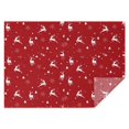 thumbnail image 1 of Red Christmas Deer Pattern Rectangle Tablecloth 60"x84",Waterproof Polyester Rectangle Table Cloth, Wipeable Spillproof Polyester Tablecloth for Dining, Camping, Indoor and Outdoor, 1 of 5