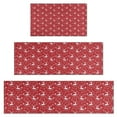 thumbnail image 1 of Red Christmas Deer and Snowflake Pattern Kitchen Rugs Sets Of 3,Kitchen Runner Rugs Non Skid Washable,Decorative Kitchen Floor Mats for Kitchen,Sink,Laundry,17"x30"+ 17"x47" + 17"x59", 1 of 6