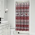 thumbnail image 1 of Red Christmas Deer and Snowflake Pattern Shower Curtain 36"x72" ,Bathroom Decorative Shower Curtains Set with 12 Hooks,Modern Waterproof Washable Shower Curtain, 1 of 6