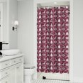 thumbnail image 1 of Red Christmas Deer and Tree Pattern Shower Curtain 36"x72" ,Bathroom Decorative Shower Curtains Set with 12 Hooks,Modern Waterproof Washable Shower Curtain, 1 of 6