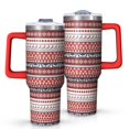 thumbnail image 1 of Red Christmas Deer and Tree Pattern Tumbler with Handle and Lid,40oz Double Wall Vacuum Insulated Tumbler,Cups Gift for Women and Men, 1 of 7