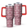 thumbnail image 1 of Red Christmas Deer and Tree Pattern Tumbler with Handle and Lid,40oz Double Wall Vacuum Insulated Tumbler,Cups Gift for Women and Men, 1 of 7