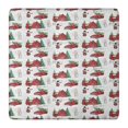 thumbnail image 1 of Red Christmas Farm and Truck Pattern Square Fitted Tablecloth with Elastic Edge,Square Table Cover,Washable Elastic Table Cover for Home Kitchen Party Decor 36"x36", 1 of 6