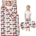 thumbnail image 1 of Red Christmas Farm and Truck Pattern Toddler Nap Mats for Kids Preschool,50"x20" Sleeping Mat Bag or Kids,Toddler Sleeping Bag,Toddler Nap Mat or Daycare, 1 of 6