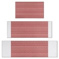 thumbnail image 1 of Red Christmas Folk Pattern Kitchen Rugs Sets Of 3,Kitchen Runner Rugs Non Skid Washable,Decorative Kitchen Floor Mats for Kitchen,Sink,Laundry,17"x30"+ 17"x47" + 17"x59", 1 of 6