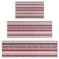 thumbnail image 1 of Red Christmas Folk Pattern Kitchen Rugs Sets Of 3,Kitchen Runner Rugs Non Skid Washable,Decorative Kitchen Floor Mats for Kitchen,Sink,Laundry,17"x30"+ 17"x47" + 17"x59", 1 of 6