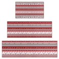 thumbnail image 1 of Red Christmas Folk Pattern Kitchen Rugs Sets Of 3,Kitchen Runner Rugs Non Skid Washable,Decorative Kitchen Floor Mats for Kitchen,Sink,Laundry,17"x30"+ 17"x47" + 17"x59", 1 of 6