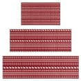 thumbnail image 1 of Red Christmas Folk Pattern Kitchen Rugs Sets Of 3,Kitchen Runner Rugs Non Skid Washable,Decorative Kitchen Floor Mats for Kitchen,Sink,Laundry,17"x30"+ 17"x47" + 17"x59", 1 of 6