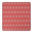 thumbnail image 1 of Red Christmas Folk Pattern Square Fitted Tablecloth with Elastic Edge,Square Table Cover,Washable Elastic Table Cover for Home Kitchen Party Decor 36"x36", 1 of 6