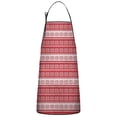thumbnail image 1 of Red Christmas Geometric Snowflake Pattern Apron-Garden Aprons for Women with Pockets-Cotton Linen Waterproof Kitchen Cooking Gardening Aprons Adjustable for Kitchen,Cooking,BBQ and Salon 33"x27", 1 of 7