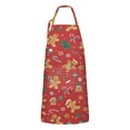 thumbnail image 1 of Red Christmas Gingerbread Man Apron-Garden Aprons for Women with Pockets-Cotton Linen Waterproof Kitchen Cooking Gardening Aprons Adjustable for Kitchen,Cooking,BBQ and Salon 32"x27", 1 of 7