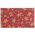 thumbnail image 1 of Red Christmas Gingerbread Man Pattern Door Rugs,Washable Non Slip Door Mats Indoor,Decorative Door Mats,Entry Mat Indoor for Entrance,Bedroom,Kitchen,Bathroom,17"x30", 1 of 6