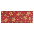thumbnail image 1 of Red Christmas Gingerbread Man Pattern Kitchen Rug Mat,Kitchen Runner Rugs Non Skid Washable,Decorative Kitchen Floor Mats for Kitchen,Sink,Laundry,17"X47", 1 of 5