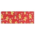 thumbnail image 1 of Red Christmas Gingerbread Man Pattern Kitchen Rug Mat,Kitchen Runner Rugs Non Skid Washable,Decorative Kitchen Floor Mats for Kitchen,Sink,Laundry,17"X47", 1 of 5