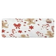 thumbnail image 1 of Red Christmas Gingerbread Man Pattern Kitchen Rug Mat,Kitchen Runner Rugs Non Skid Washable,Decorative Kitchen Floor Mats for Kitchen,Sink,Laundry,17"x47.2", 1 of 7