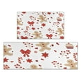 thumbnail image 1 of Red Christmas Gingerbread Man Pattern Kitchen Rugs Sets Of 2,Anti Fatigue Kitchen Mat Rugs Non Slip Washable,Decorative Kitchen Floor Mats for Kitchen,Sink,Laundry,17"x30"+17"x47", 1 of 7