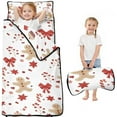 thumbnail image 1 of Red Christmas Gingerbread Man Pattern Toddler Nap Mats for Kids Preschool,50"x20" Sleeping Mat Bag or Kids,Toddler Sleeping Bag,Toddler Nap Mat or Daycare, 1 of 6