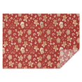 thumbnail image 1 of Red Christmas Gingerbread and Mitten Pattern Rectangle Tablecloth 60"x84",Waterproof Polyester Rectangle Table Cloth, Wipeable Spillproof Polyester Tablecloth for Dining, Camping, Indoor and Outdoor, 1 of 5