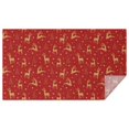 thumbnail image 1 of Red Christmas Golden Reindeer Pattern Rectangle Tablecloth 60"x102",Waterproof Polyester Rectangle Table Cloth, Wipeable Spillproof Polyester Tablecloth for Dining, Camping, Indoor and Outdoor, 1 of 6