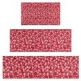 thumbnail image 1 of Red Christmas HO Pattern Kitchen Rugs Sets Of 3,Kitchen Runner Rugs Non Skid Washable,Decorative Kitchen Floor Mats for Kitchen,Sink,Laundry,17"x30"+ 17"x47" + 17"x59", 1 of 6