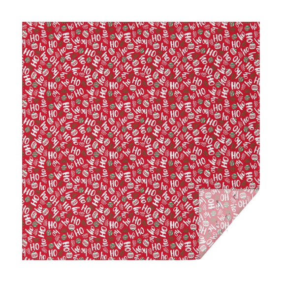 Red Christmas HO Pattern Square Tablecloth,Waterproof Square Table Cover,Wipeable Spillproof Washable Table Cover for Home Kitchen Party Decor 60"x60"(152x152cm)