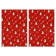 thumbnail image 1 of Red Christmas Kitchen Towels Dish Towels 2 Pack with Snowflake, 18x26 Inch Farmhouse Xmas Party Decoration Hand Towels, 1 of 7