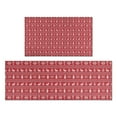 thumbnail image 1 of Red Christmas Knitted Pattern Kitchen Rugs Sets Of 2,Anti Fatigue Kitchen Mat Rugs Non Slip Washable,Decorative Kitchen Floor Mats for Kitchen,Sink,Laundry,17"x30"+17"x47", 1 of 7