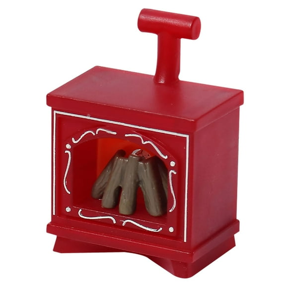 Red Christmas Led Vintage Lantern, Flame Effect Fireplace Style Night Light, Battery Operated Festive Decor