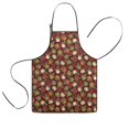 thumbnail image 1 of Red Christmas Ornament Pattern Kids Aprons for Girls and Boys,Adjustable Neck Strap Toddler Aprons for Kids Cooking Baking, 1 of 7