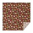 thumbnail image 1 of Red Christmas Ornament Pattern Square Tablecloth,Waterproof Square Table Cover,Wipeable Spillproof Washable Table Cover for Home Kitchen Party Decor 42"X42"(107x107cm), 1 of 6