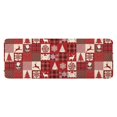 thumbnail image 1 of Red Christmas Patchwork Pattern Kitchen Rug Mat,Kitchen Runner Rugs Non Skid Washable,Decorative Kitchen Floor Mats for Kitchen,Sink,Laundry,17"x47.2", 1 of 7