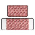 thumbnail image 1 of Red Christmas Patchwork Pattern Kitchen Rugs Sets Of 2,Anti Fatigue Kitchen Mat Rugs Non Slip Washable,Decorative Kitchen Floor Mats for Kitchen,Sink,Laundry,17"X30"+17"X47", 1 of 7