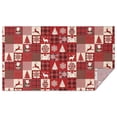 thumbnail image 1 of Red Christmas Patchwork Pattern Rectangle Tablecloth 60"x102",Waterproof Polyester Rectangle Table Cloth, Wipeable Spillproof Polyester Tablecloth for Dining, Camping, Indoor and Outdoor, 1 of 6