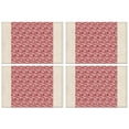 thumbnail image 1 of Red Christmas Patchwork Pattern Summer Placemats Table Placemats Set Of 4-Linen Kitchen Washable Placemats Table Mats 11.8"x17.7" Non-Slip Heat Resistant, 1 of 6