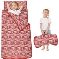 thumbnail image 1 of Red Christmas Patchwork Pattern Toddler Nap Mats for Kids Preschool,50"x20" Sleeping Mat Bag or Kids,Toddler Sleeping Bag,Toddler Nap Mat or Daycare, 1 of 6