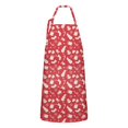 thumbnail image 1 of Red Christmas Apron-Garden Aprons for Women with Pockets-Cotton Linen Waterproof Kitchen Cooking Gardening Aprons Adjustable for Kitchen,Cooking,BBQ and Salon 32"x27", 1 of 7