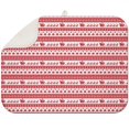 thumbnail image 1 of Red Christmas Pattern Dish Drying Mat for Kitchen 1 Pack, Ultra Absorbent Microfiber Dishes Drainer Mats,18x24in(46x61cm), 1 of 4