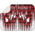 thumbnail image 1 of Red Christmas Pattern Dish Drying Mat for Kitchen 1 Pack, Ultra Absorbent Microfiber Dishes Drainer Mats,18x24in(46x61cm), 1 of 4