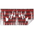 thumbnail image 1 of Red Christmas Pattern Rectangle Tablecloth 60"x120",Waterproof Polyester Rectangle Table Cloth, Wipeable Spillproof Polyester Tablecloth for Dining, Camping, Indoor and Outdoor, 1 of 6