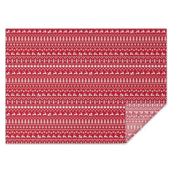 Red Christmas Pattern Rectangle Tablecloth 60"x84",Waterproof Polyester Rectangle Table Cloth, Wipeable Spillproof Polyester Tablecloth for Dining, Camping, Indoor and Outdoor